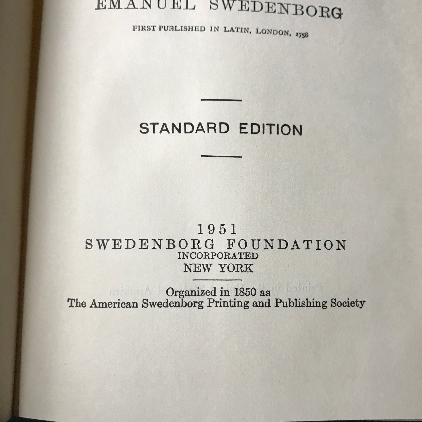 Heaven and it's Wonders and Hell - Emanuel Swedenborg - 1951