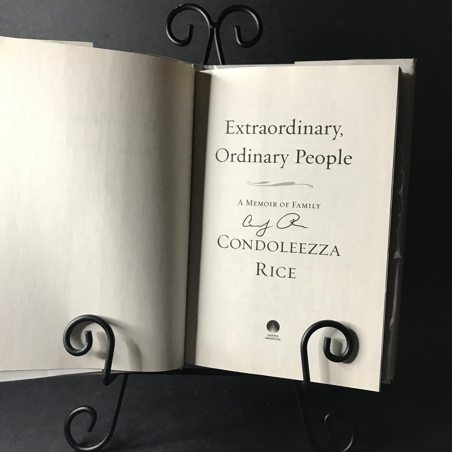 Extraordinary, Ordinary People - Condoleezza Rice - 2010 - Signed - First Edition