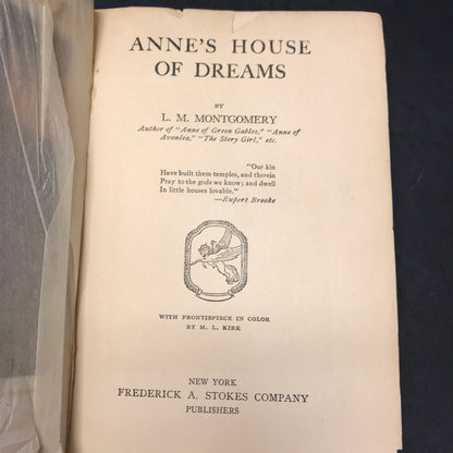 Anne's House of Dreams - L. M. Montgomery - 1917 - First Edition