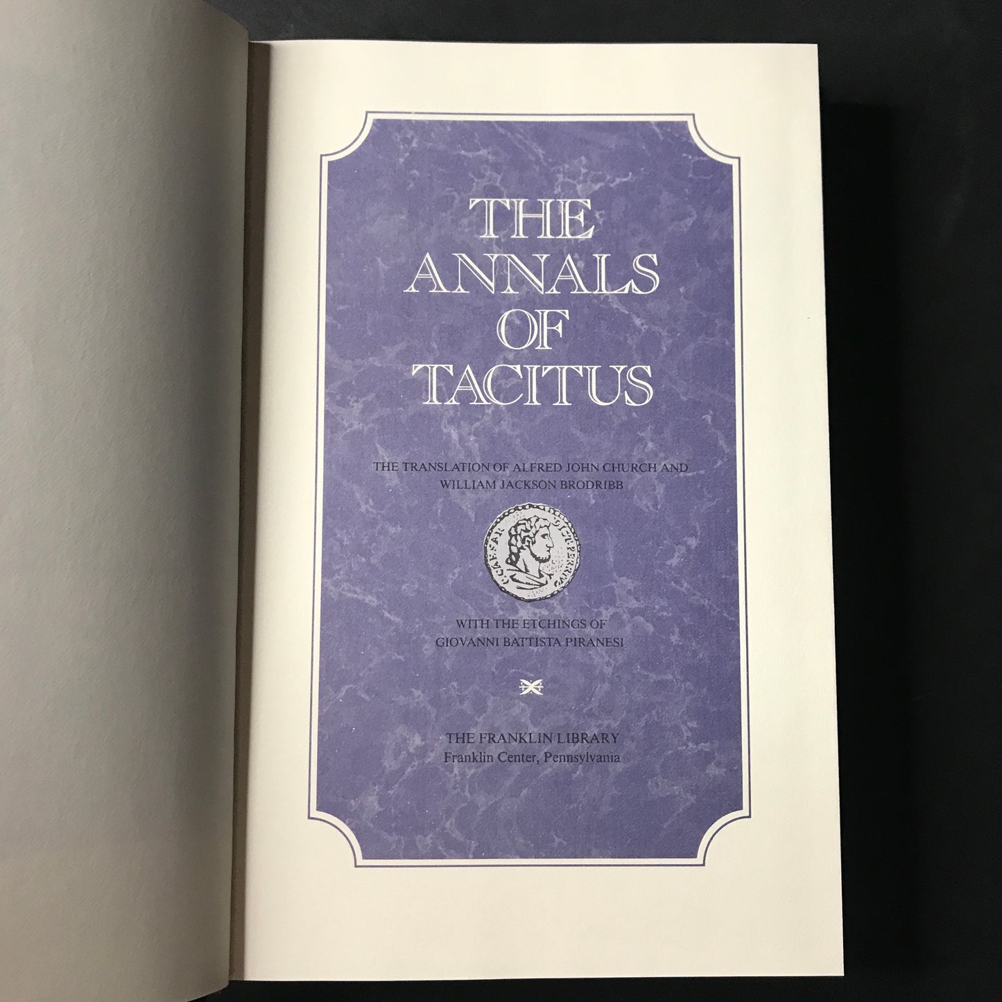 The Annals of Tacitus - Church & Brodribb - 1982 - Franklin Library