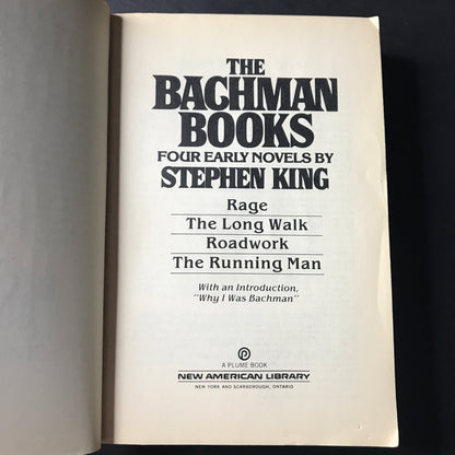 The Bachman Books - Stephen King - 1985 - First Thus