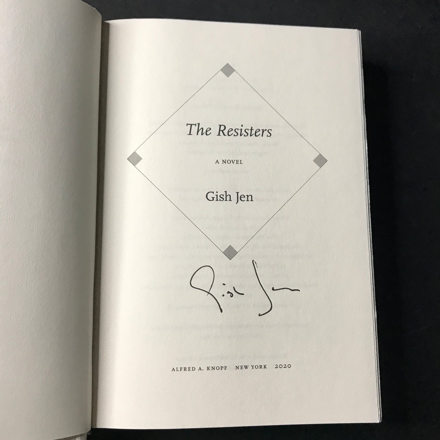 The Resisters - Gish Jen - 2020 - Signed - First Edition