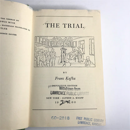 The Trail - Franz Kafka - Reprint - 1956