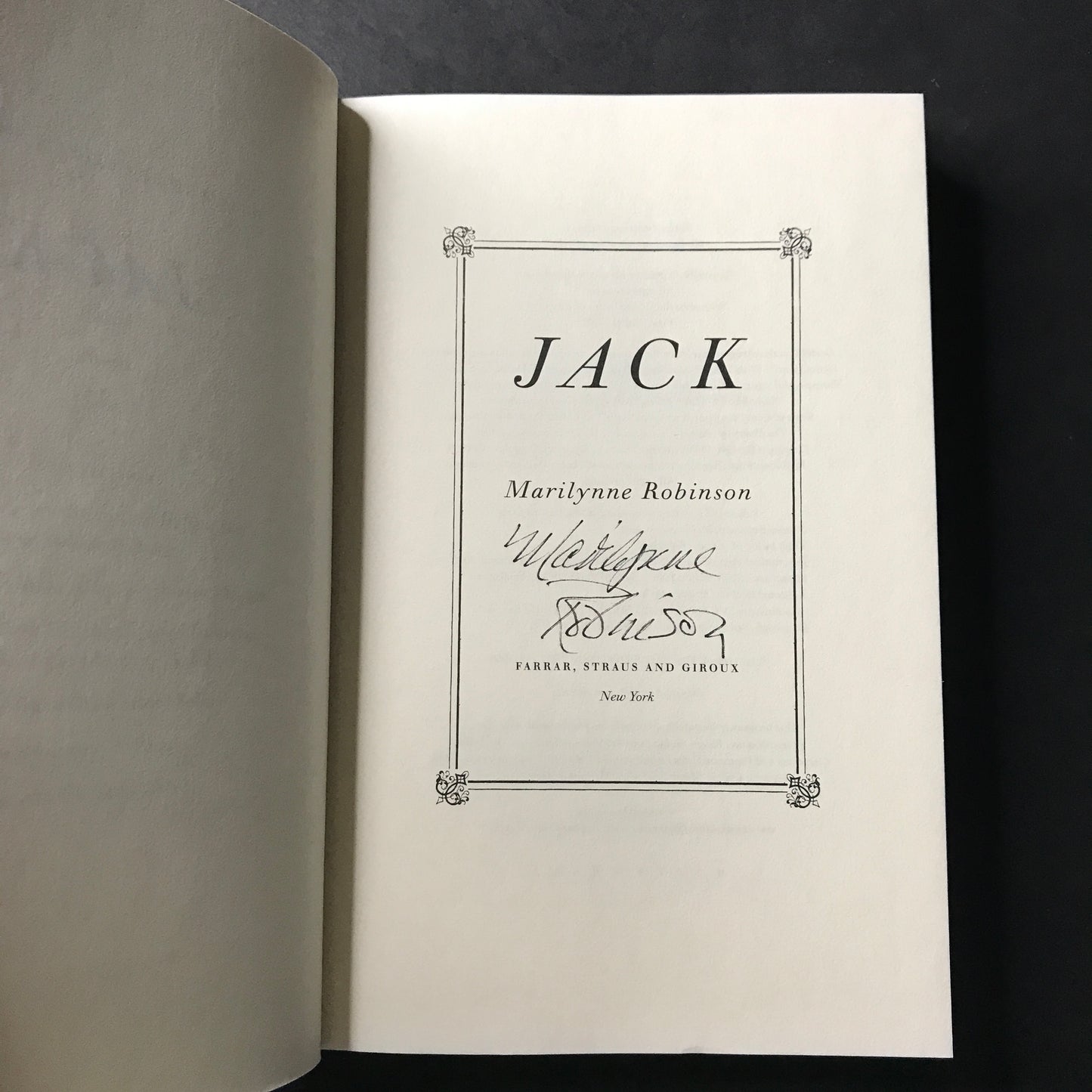 Jack - Marilynne Robinson - 2020 - Signed - First Edition