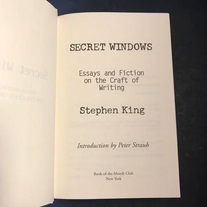 Secret Windows - Stephen King - Book Club Edition - 2000