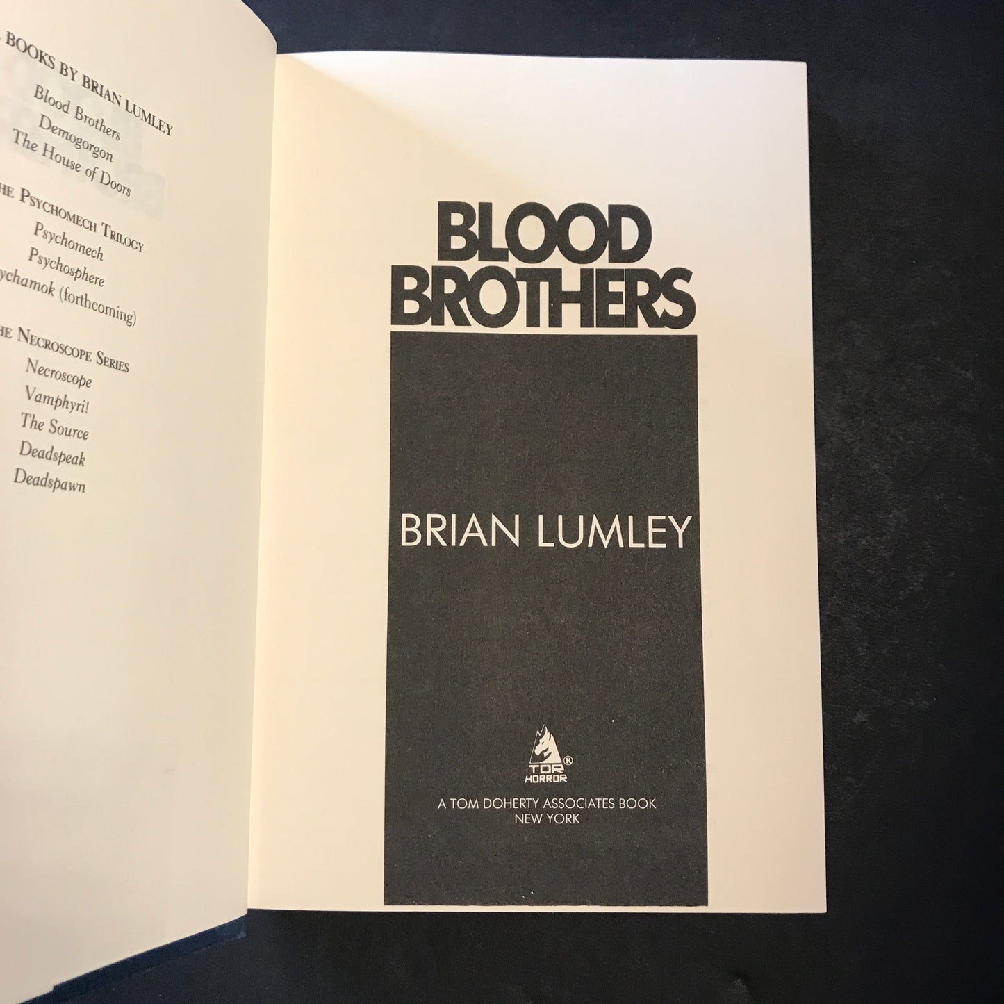 Blood Brothers - Brian Lumley - 1st Edition - 1992