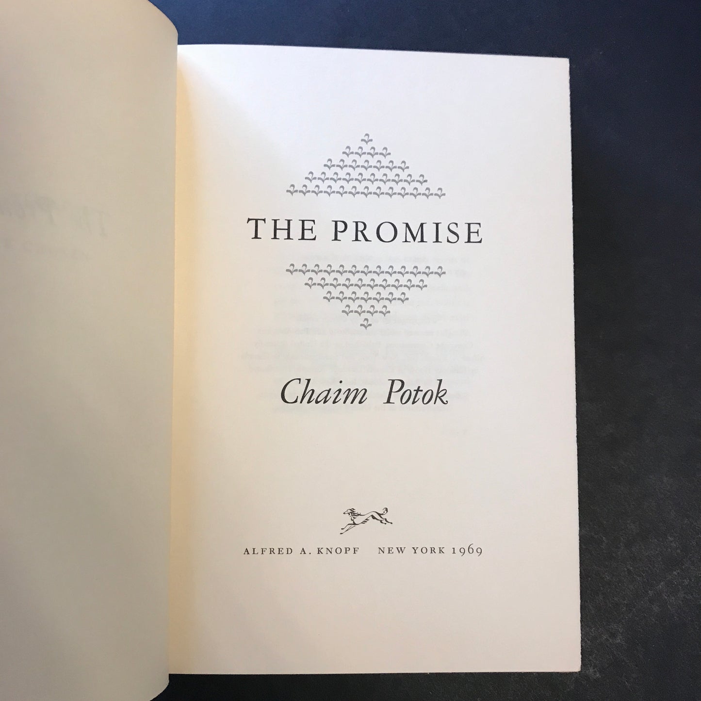 The Promise - Chaim Potok - 1st Edition - 1969