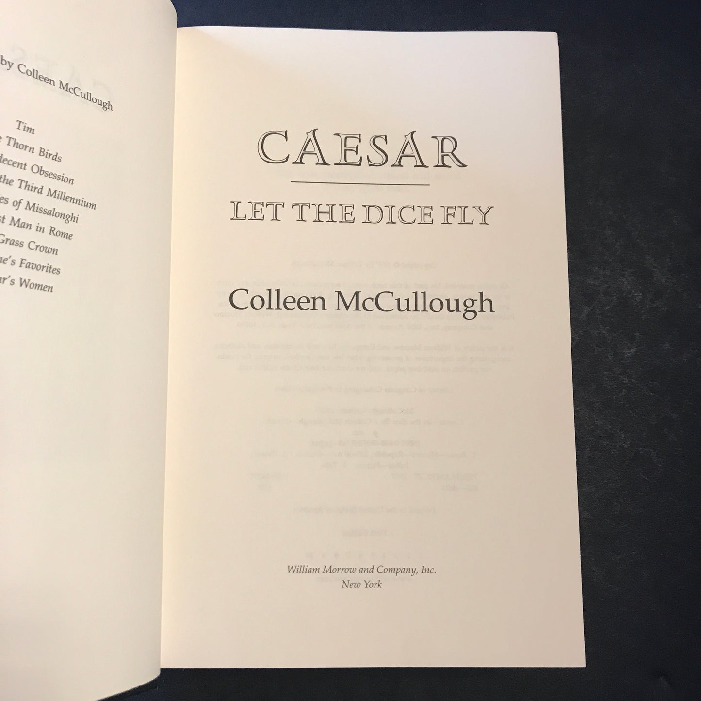 Caesar: A Novel - Colleen McCullough - Signed - 1st Edition - 1996