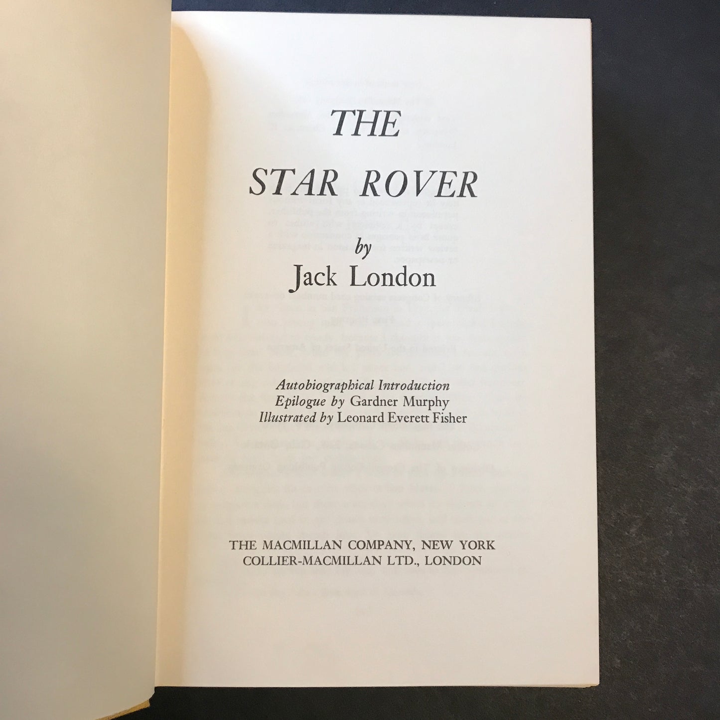 The Star Rover - Jack London - 1st Thus - 1963