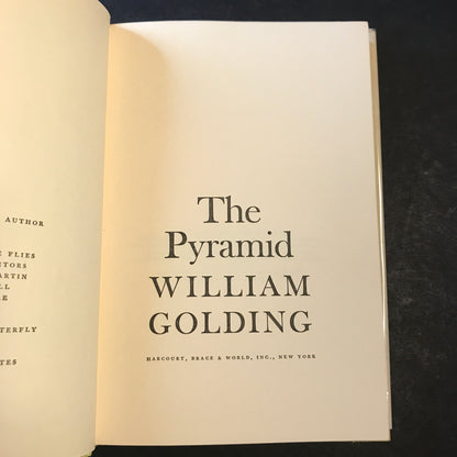 The Pyramid - William Golding - 1st American Edition - 1967