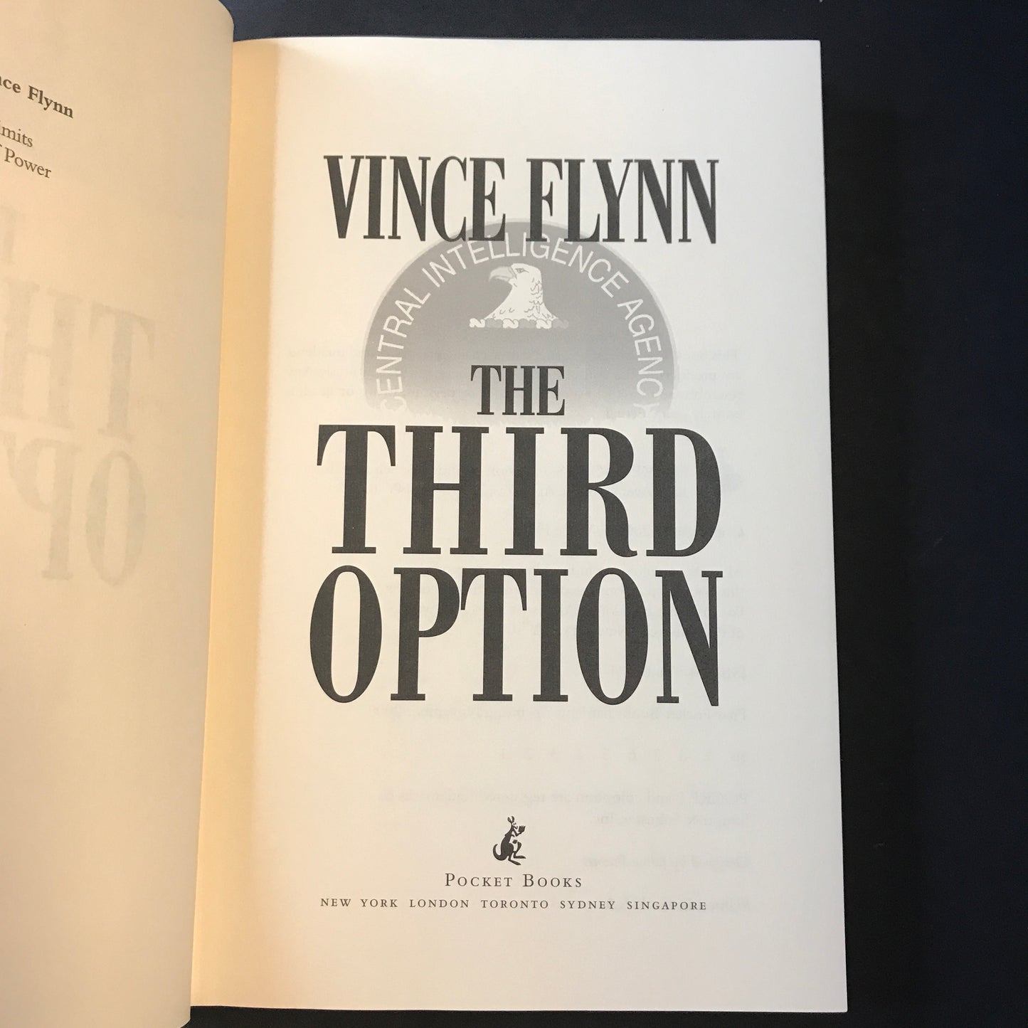 The Third Option - Vince Flynn - 1st Edition - 2000