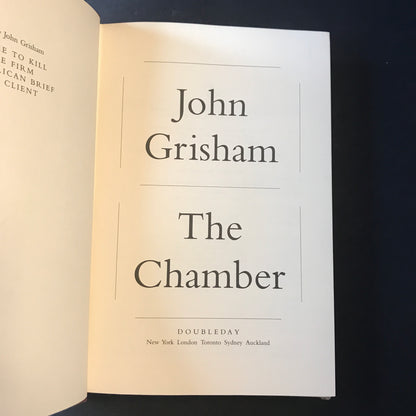 The Chamber - John Grisham - Signed - First Edition - 1994