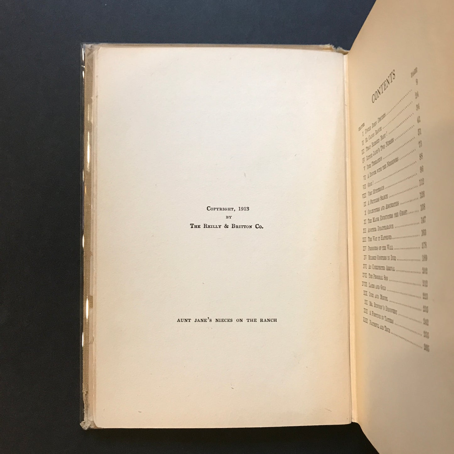 Aunt Jane's Nieces On the Ranch - Edith Van Dyne - 1st Edition - 1913