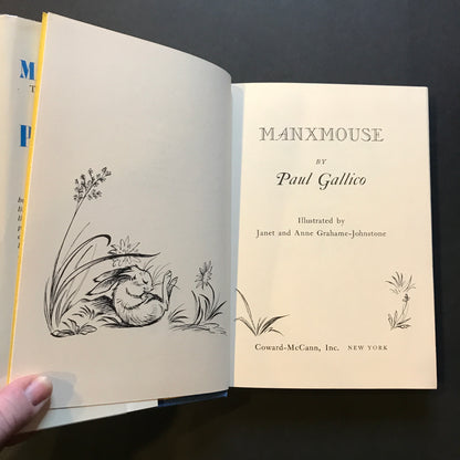 Manxmouse - Paul Gallico - 1st American Edition - 1968