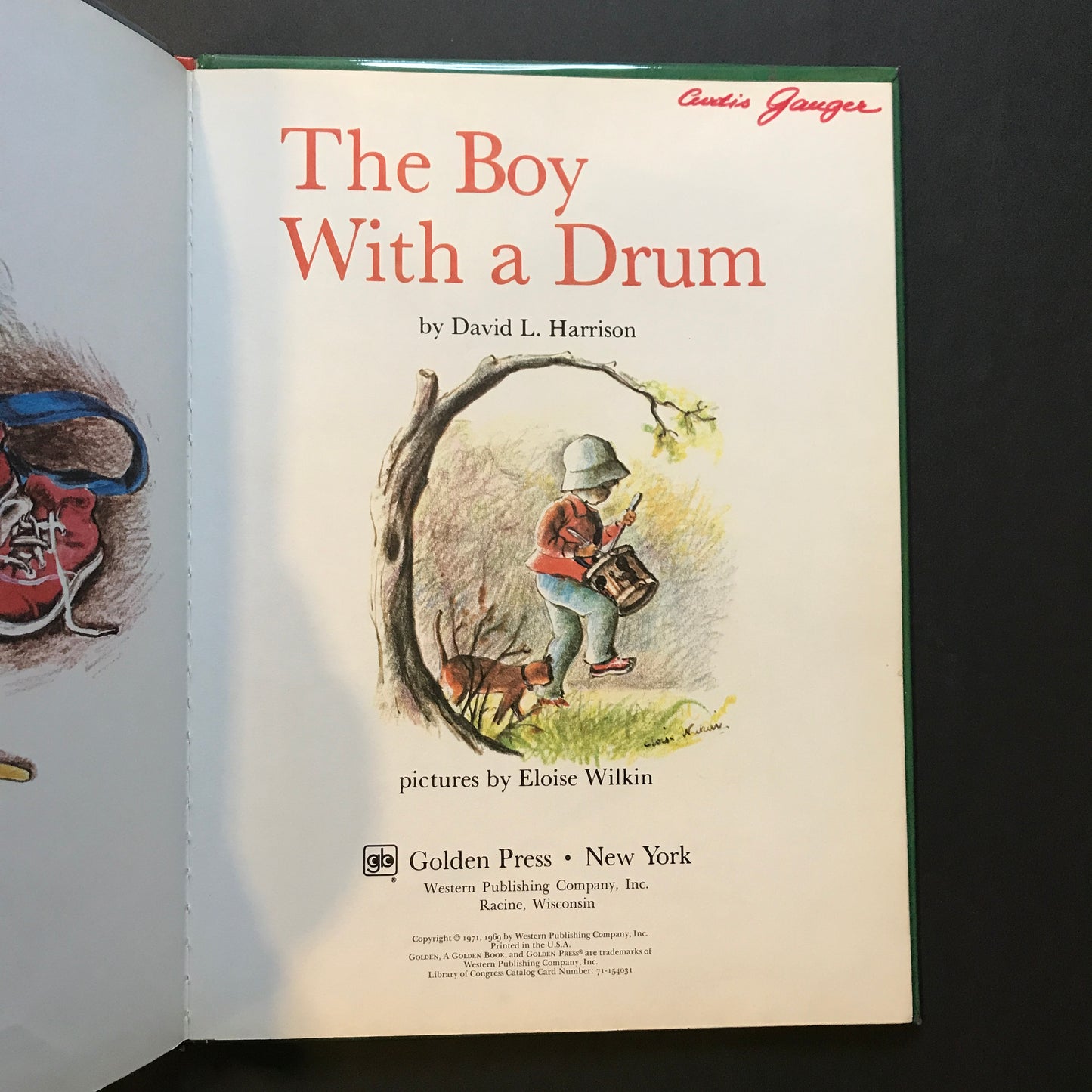 The Boy With a Drum - David L. Harrison - Early Print - 1971