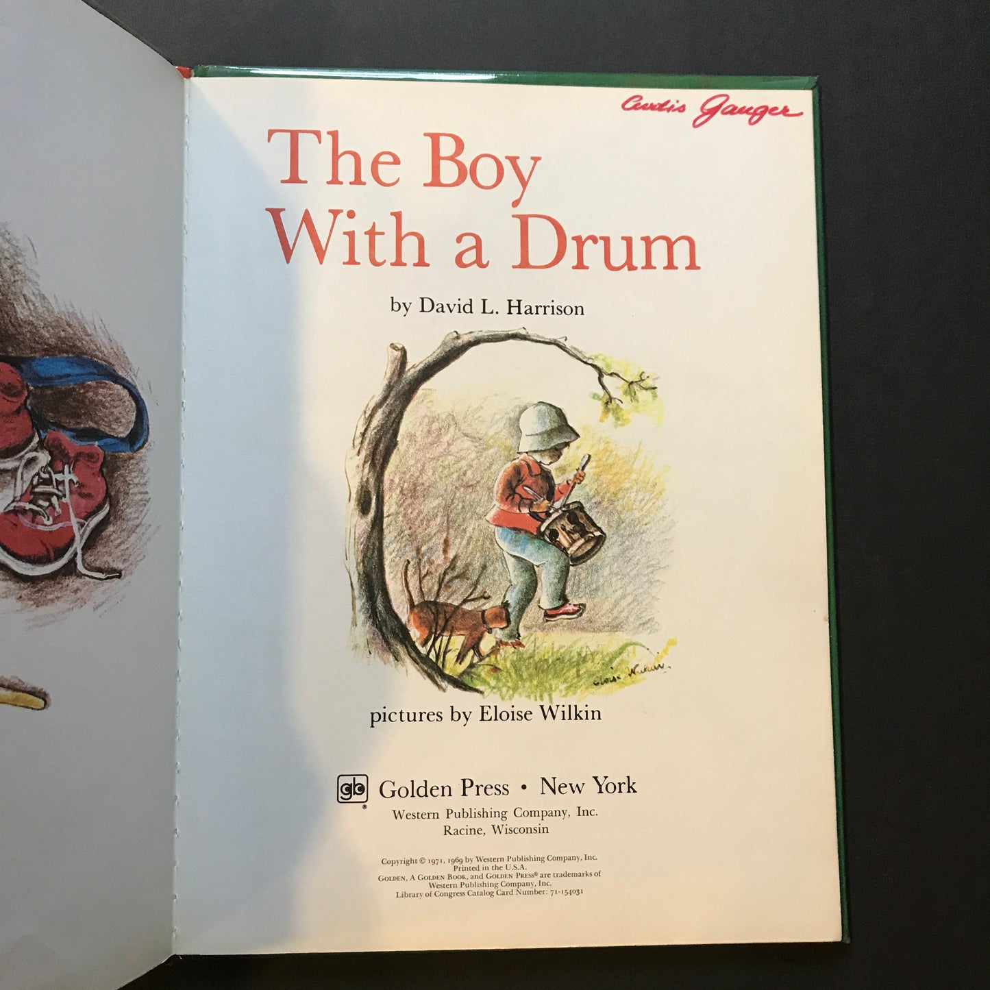 The Boy With a Drum - David L. Harrison - Early Print - 1971