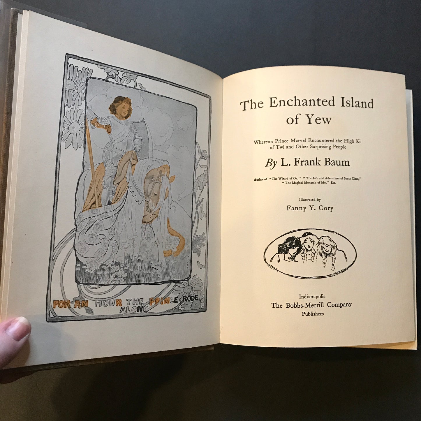 The Enchanted Isle of Yew - L. Frank Baum - Scarce - 7 Color Plates - Circa 1920s