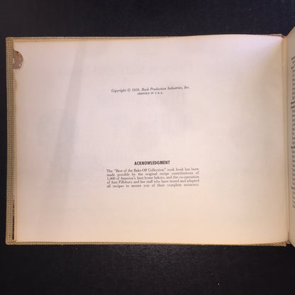 Best of the Bake-Off Collection - Ann Pillsbury - 1959