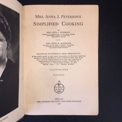 Mrs. Peterson's Simplified Cooking - Anna J. Peterson - 1926