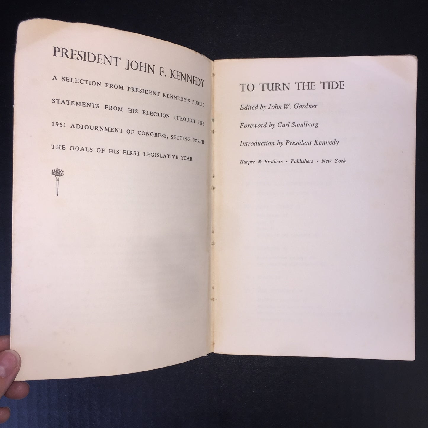 To Turn the Tide - John F. Kennedy - 1962