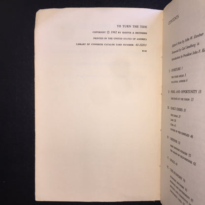 To Turn the Tide - John F. Kennedy - 1962