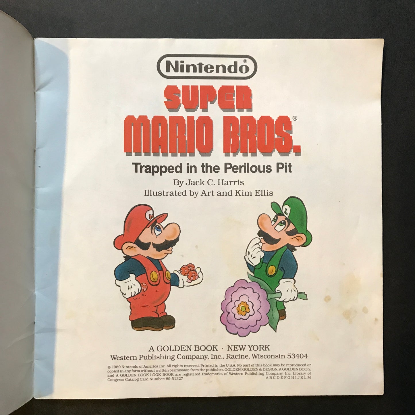 Super Mario Bros. Trapped in the Perilous Pit - Nintendo - 1st Edition - 1989