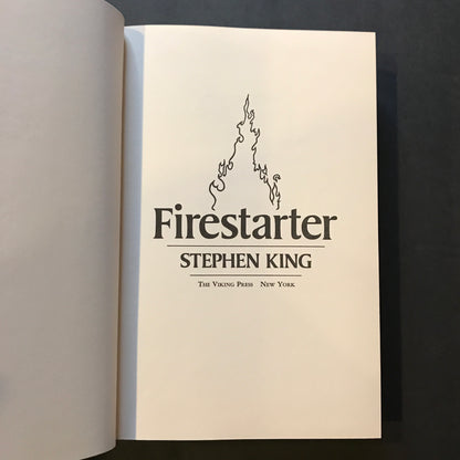 Firestarter - Stephen King - 1st Edition - 1980