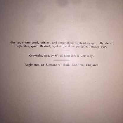 Bacteriology and Surgical Technic for Nurses - Emily M. A. Stoney - 1905