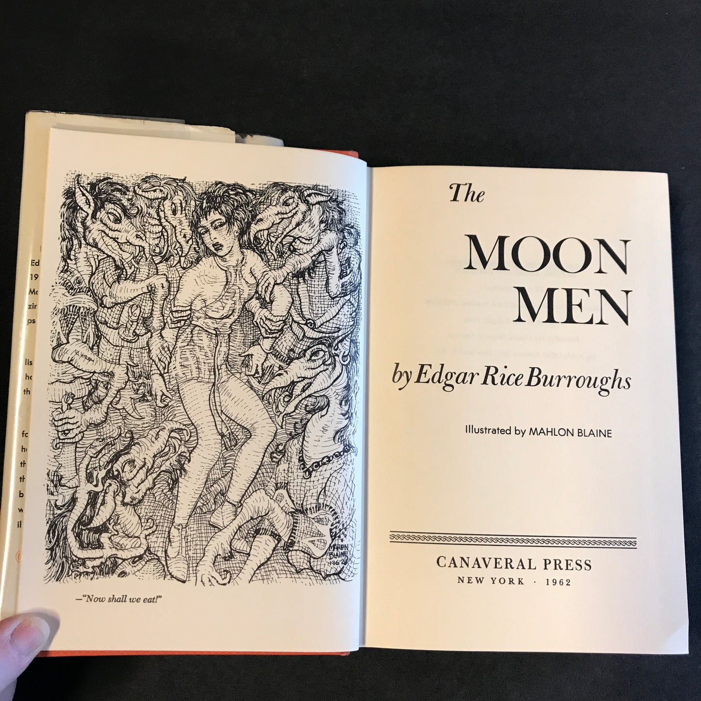 The Moon Men - Edgar Rice Burroughs - 1st Thus - Reprint - 1962