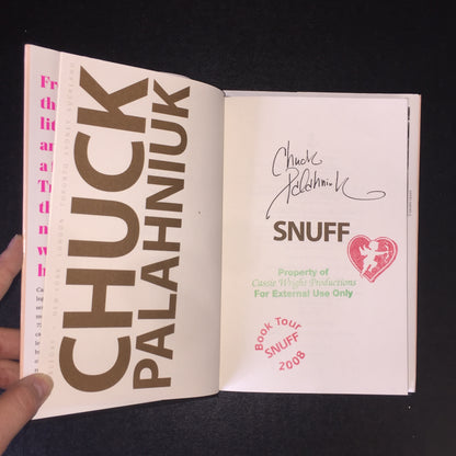 Snuff - Chuck Palahniuk - Signed - 2008