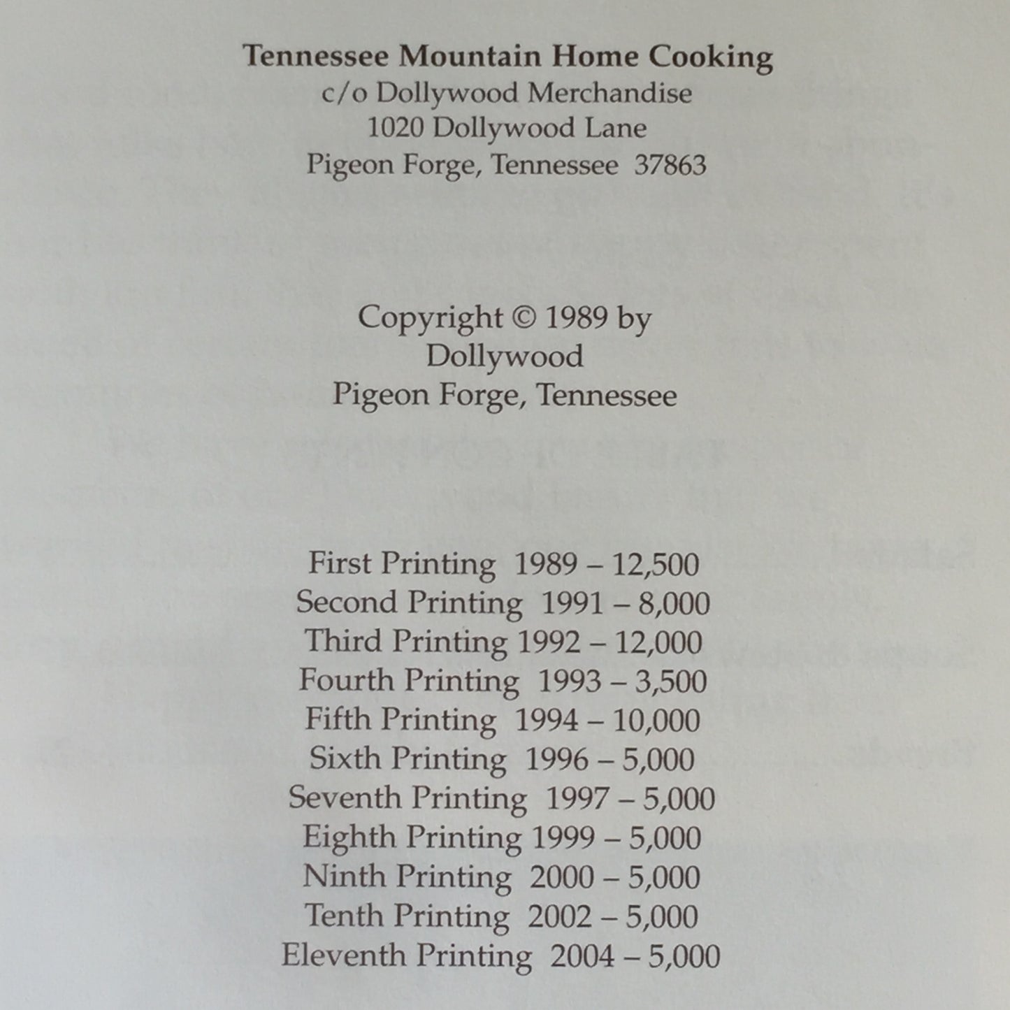 Dollywood Presents: Tennessee Mountain Home Cooking - N/A - 2004