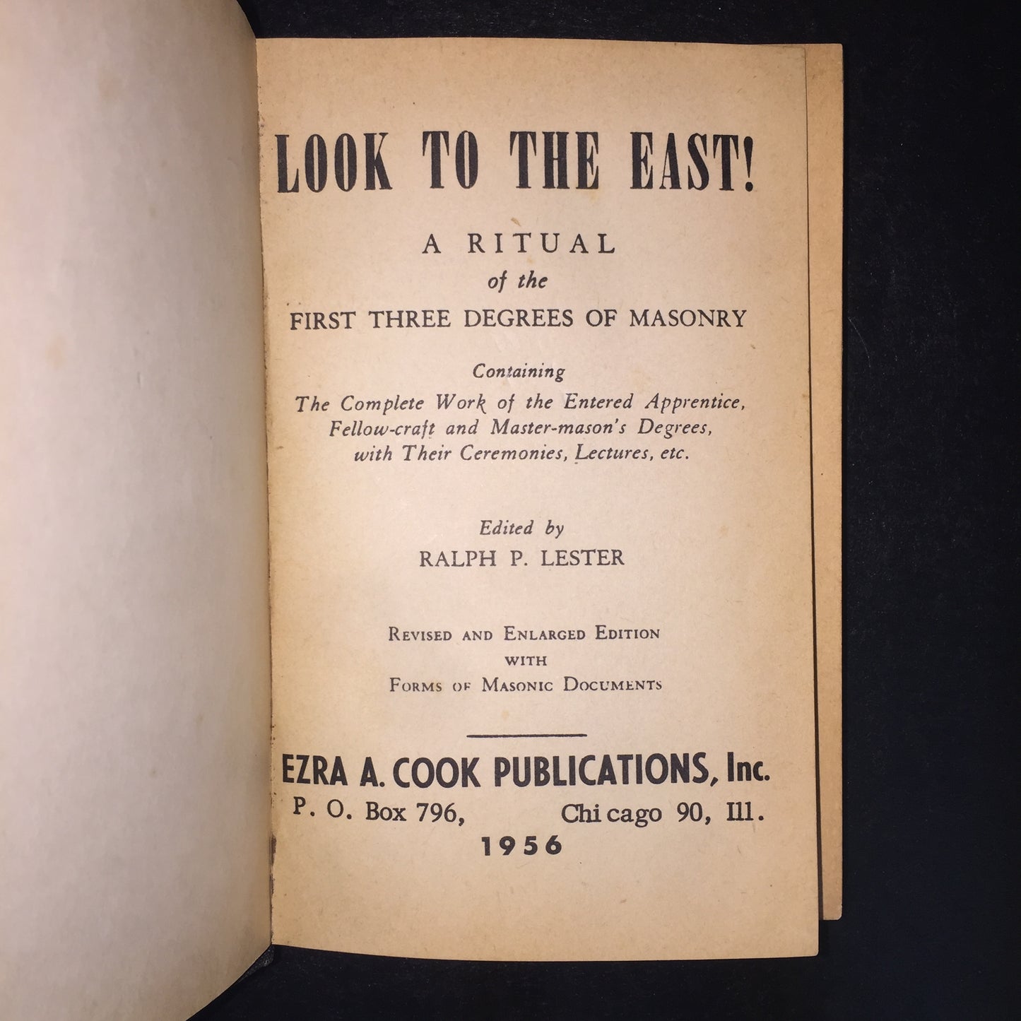 Look to the East! - Ralph P. Lester - Later Print - 1956