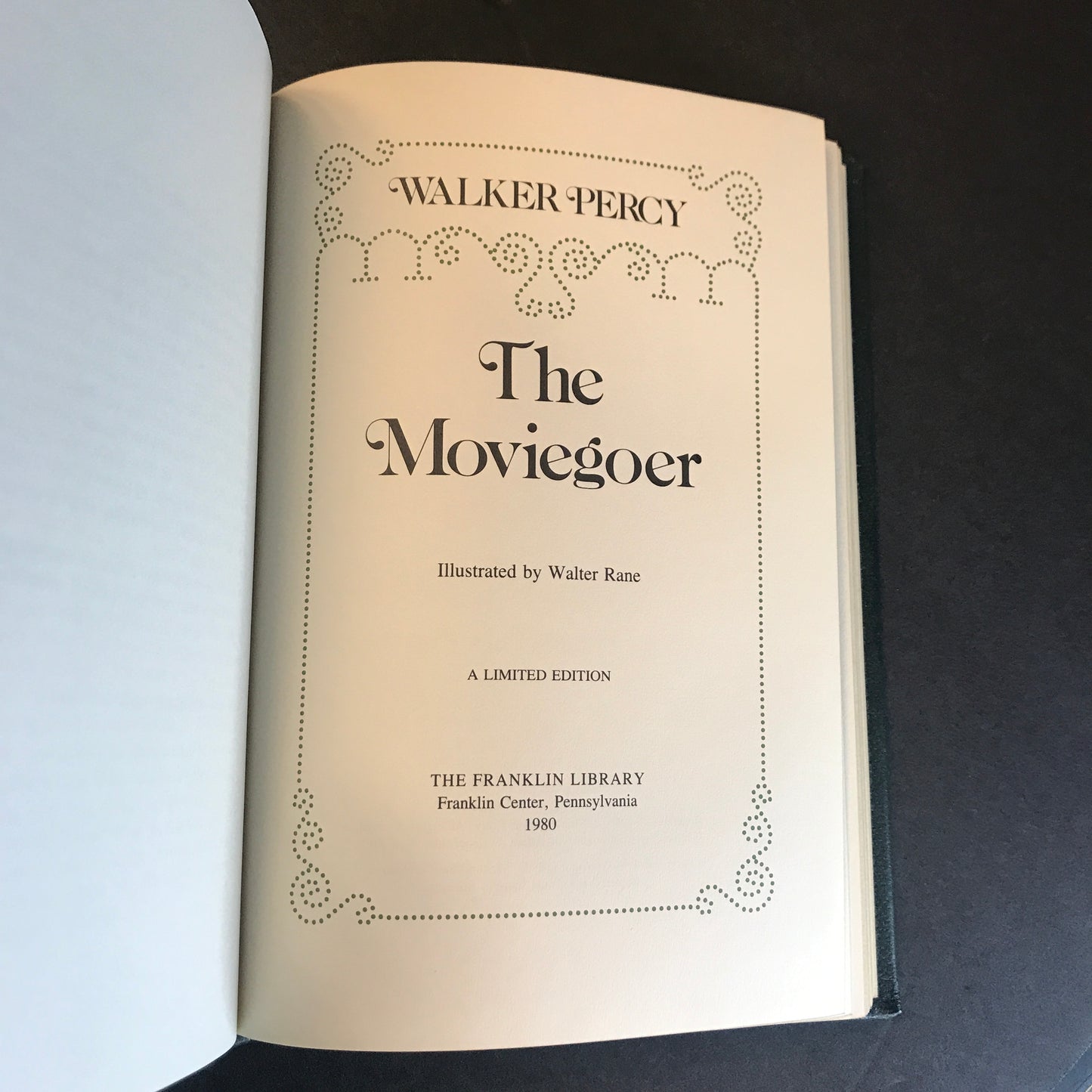 The Moviegoer - Walker Percy - Signed - Franklin Library - 1980