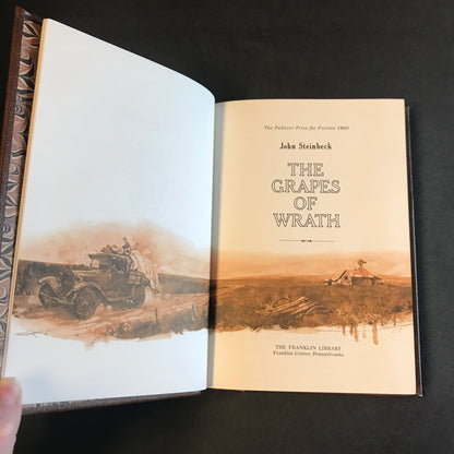 The Grapes of Wrath - John Steinbeck - Franklin Library - 1983