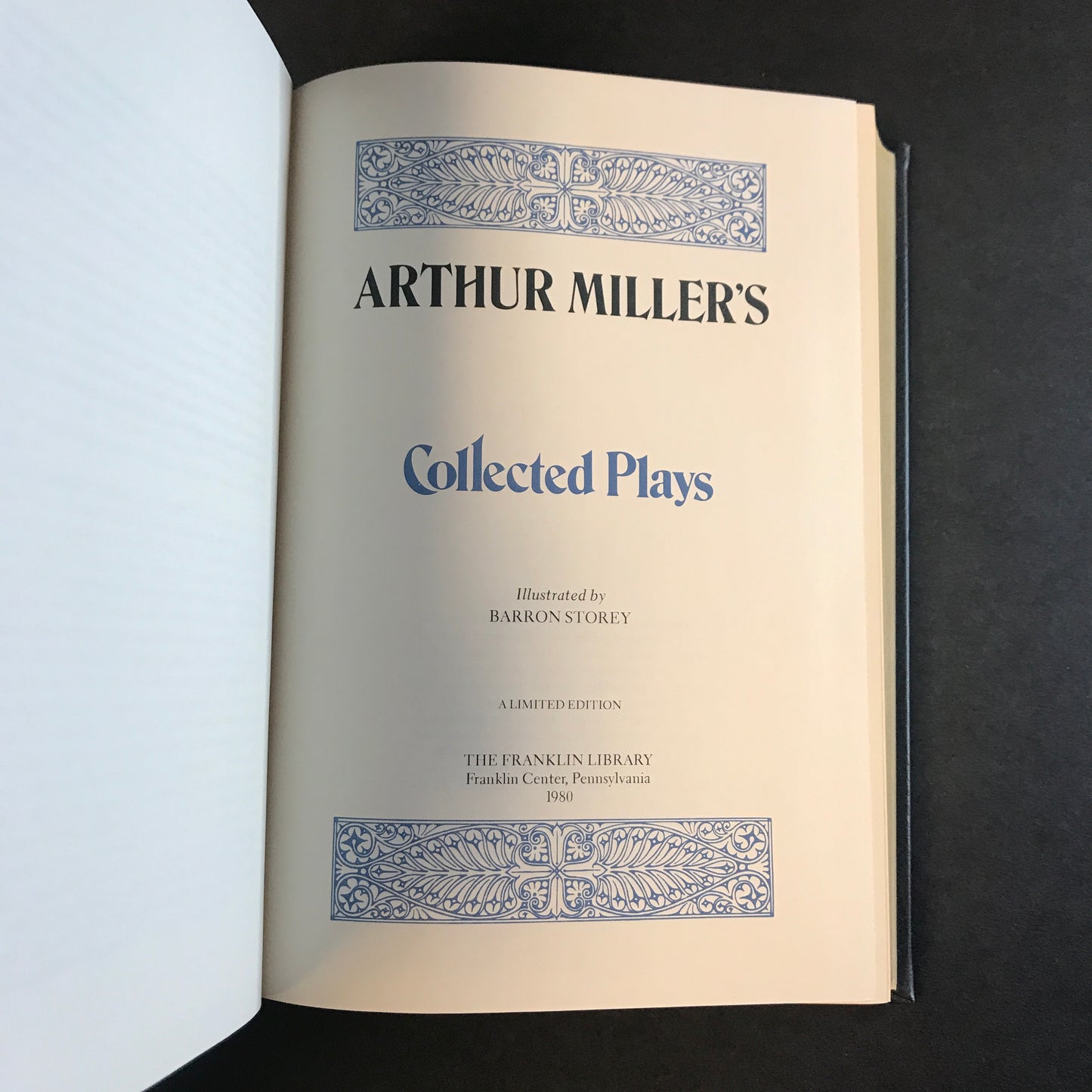 Collected Plays - Arthur Miller - Signed - Franklin Library - 1980