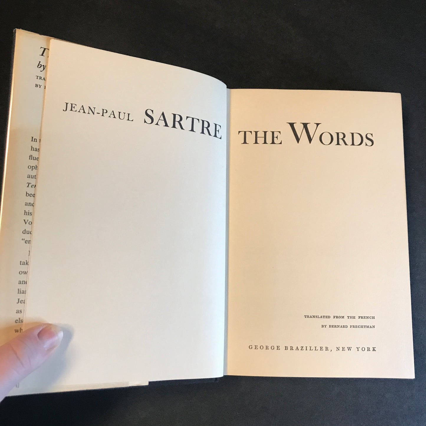 Autobiography of Jean-Paul Sartre - Sartre - 3rd Printing - 1965