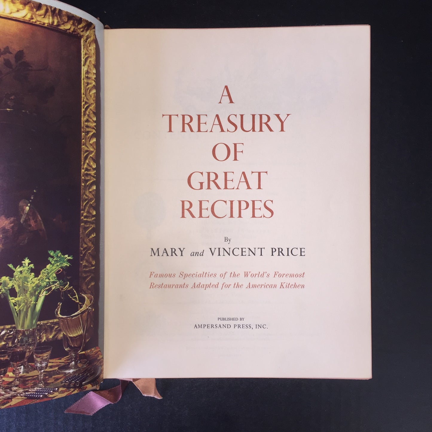 A Treasury of Great Recipes - Mary and Vincent Price - 1st Edition - 1965