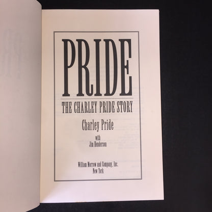 Pride: The Charley Pride Story - Charley Pride and Jim Henderson - Signed - 1994