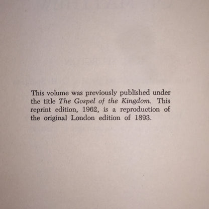 Spurgeon's Popular Exposition of Matthew - C. H. Spurgeon - Reprint - Ex Library - 1962