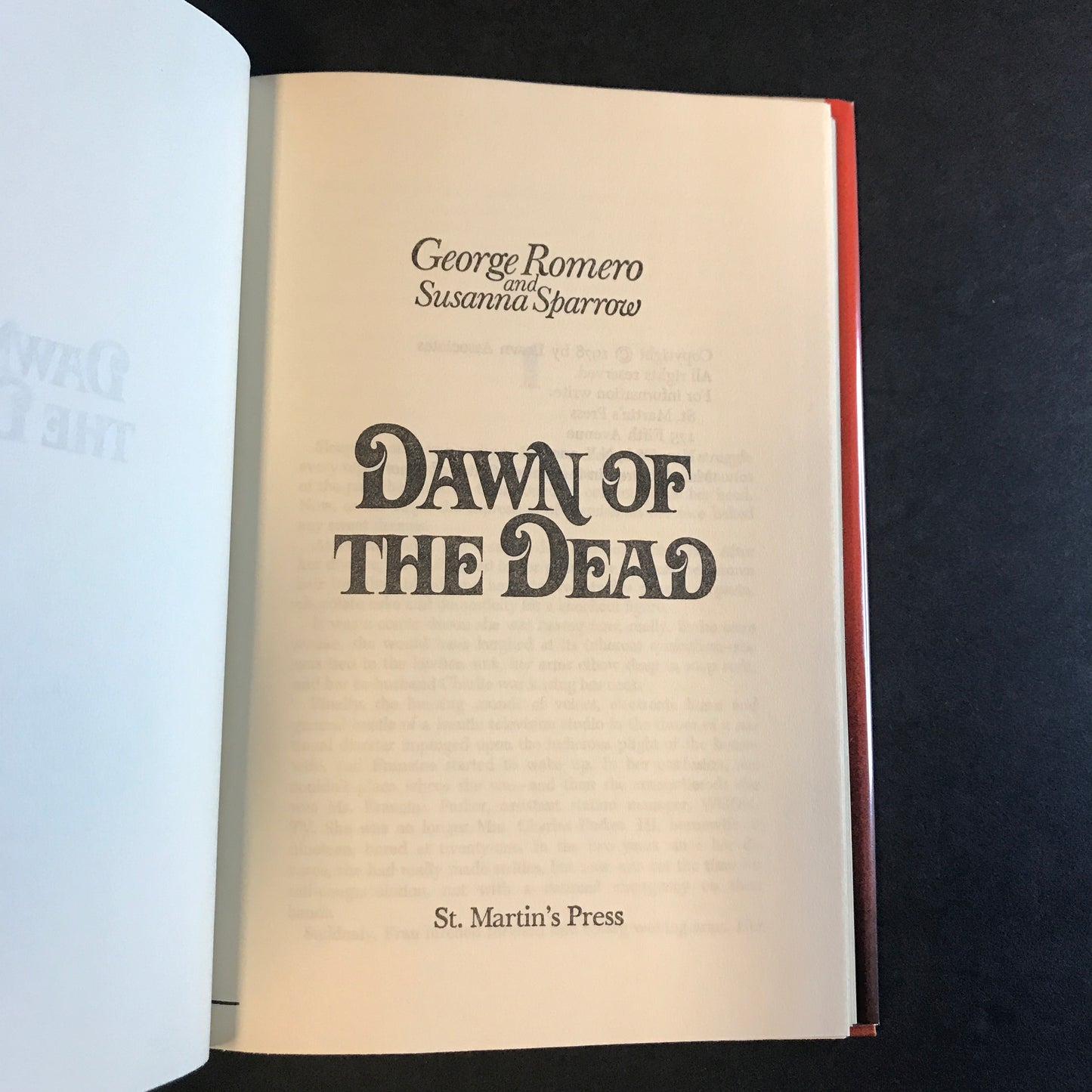 Dawn of the Dead - George A. Romero - Book Club Edition - 1978