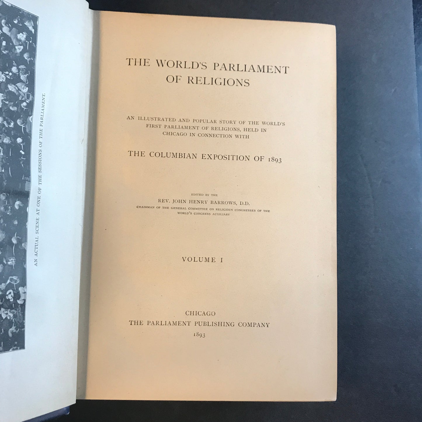 The World's Parliament of Religions - Rev. John Henry Barrows - 2 Volume Set - 1893