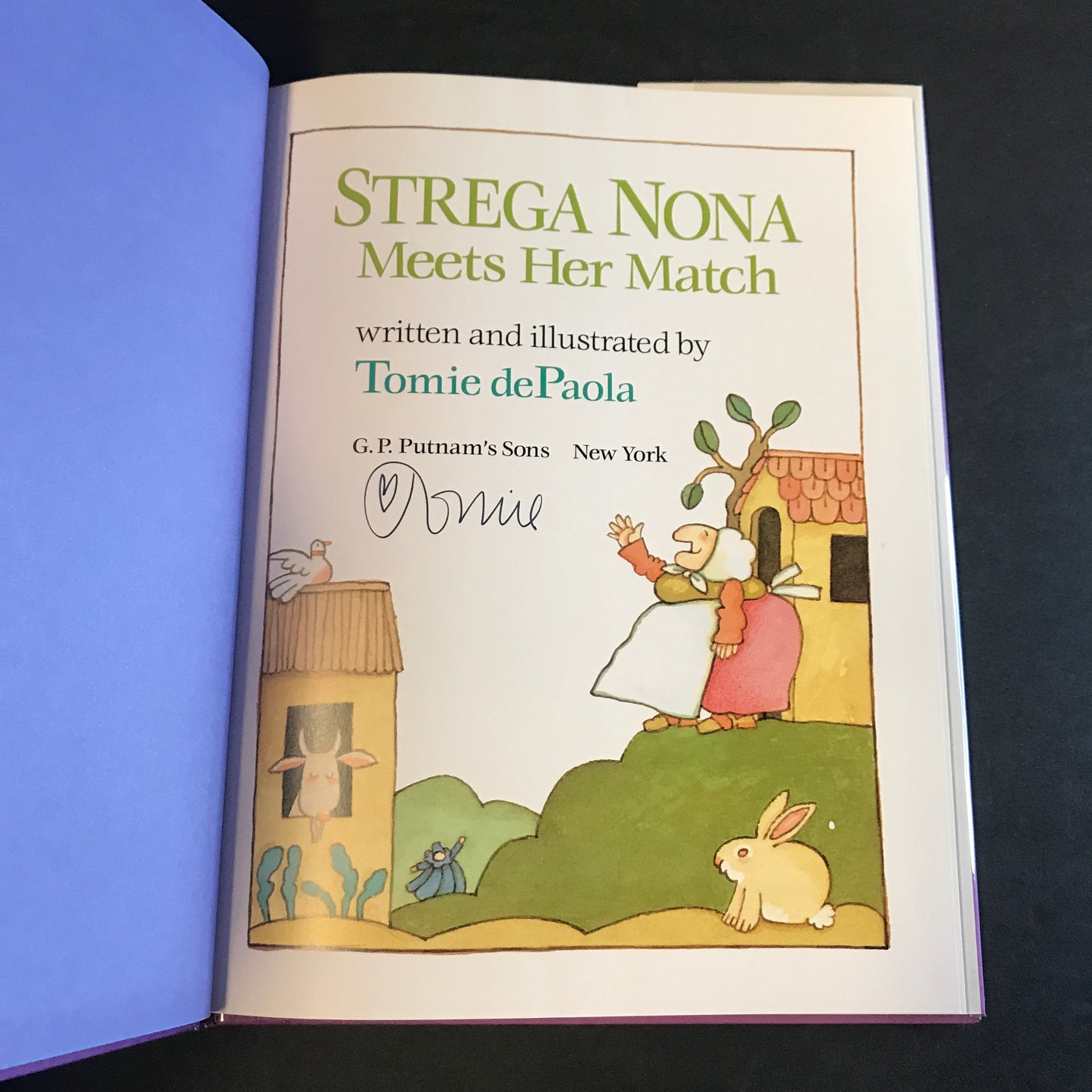 Strega Nona Meets Her Match - Tomie de Paola - Signed - 1st Edition - 1993