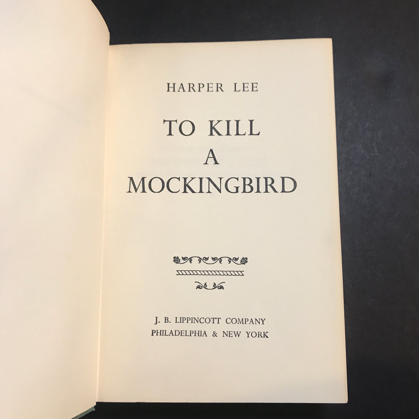 To Kill A Mockingbird - Harper Lee - 7th Print - "W" on Copyright Page - Book Club Mark on back - 1960