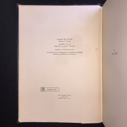 The North Pole - Robert E. Peary - First Edition - Fold Out Map - 1910