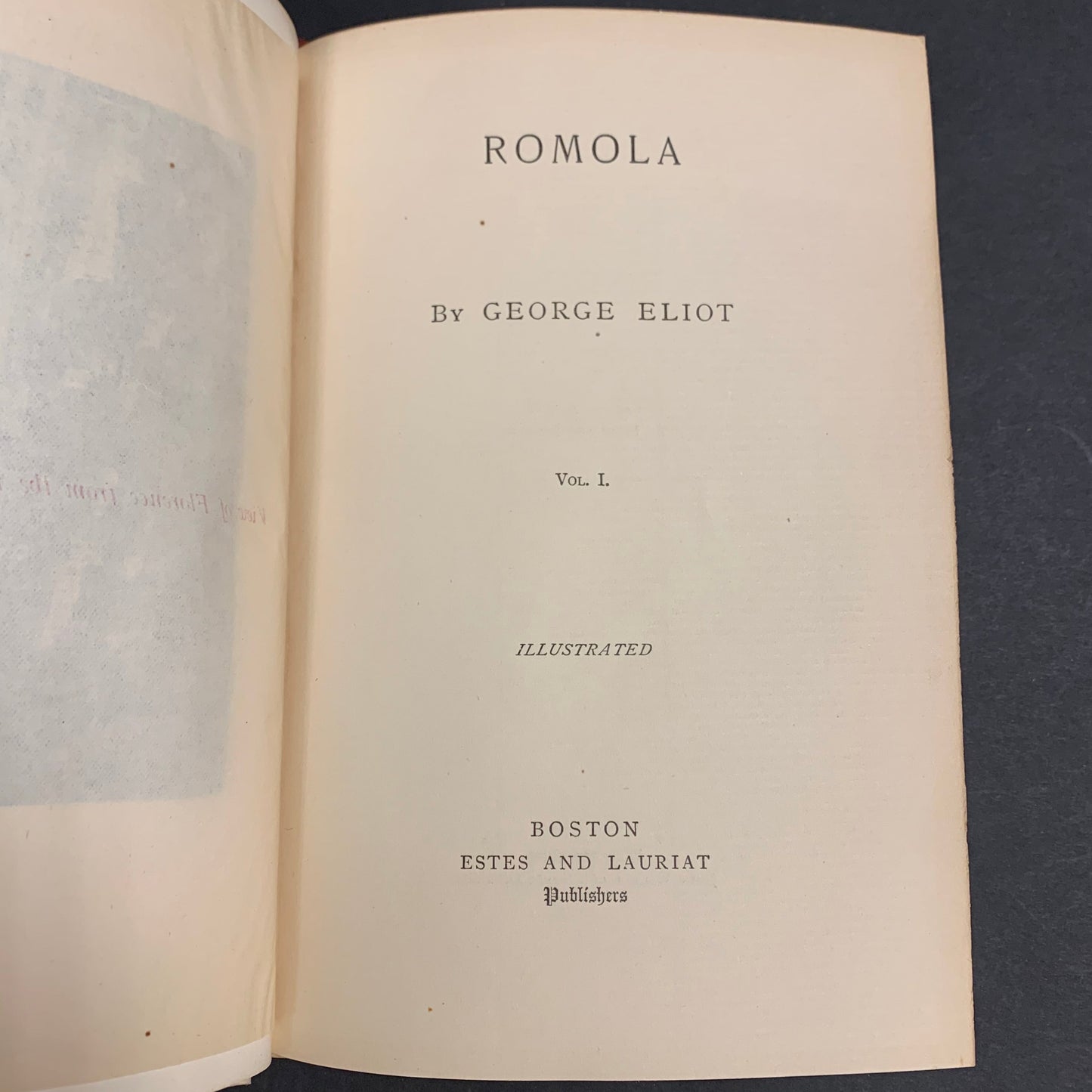 Romola - George Eliot - 2 Volumes - 1890