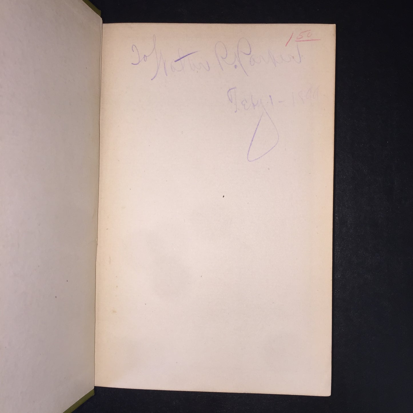 The Last of the Mohicans - J. Fenimore Cooper - Undated, but 1899 Inscription