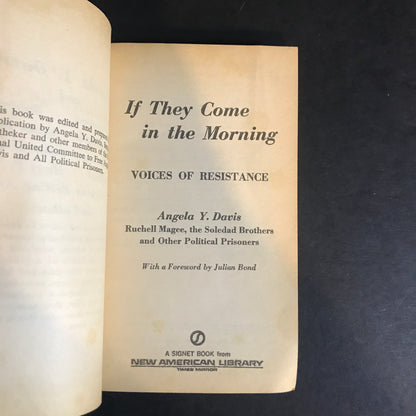 If They Come in the Morning - Angela Y. Davis - 1st Thus - 1971