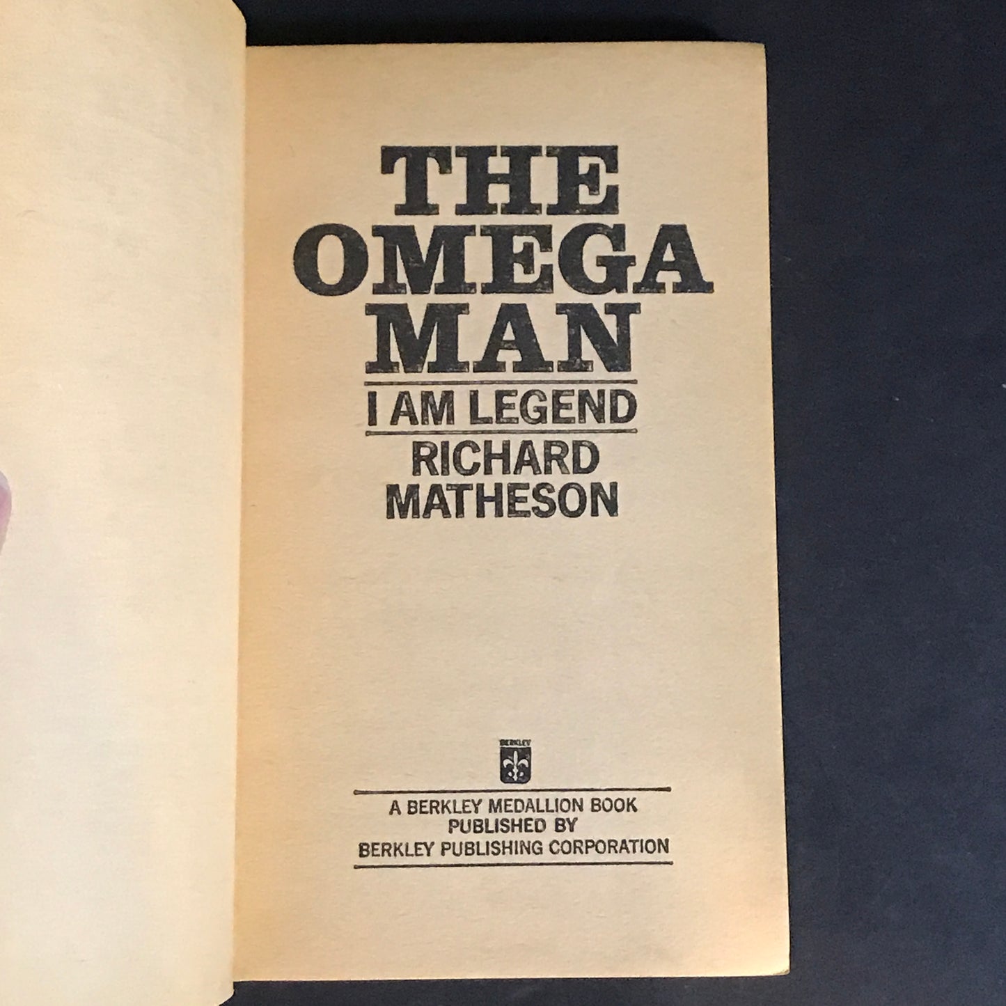 I Am Legend - Richard Matheson - 3rd Print - 1954