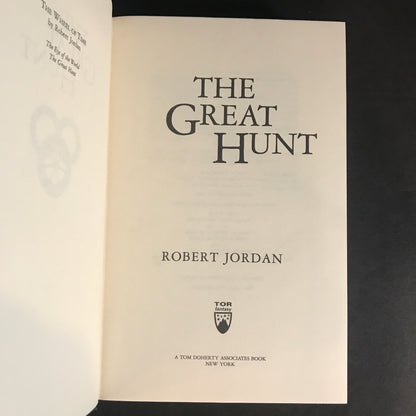 The Great Hunt - Robert Jordan - 9th Print - Scarce in this Condition - 1990