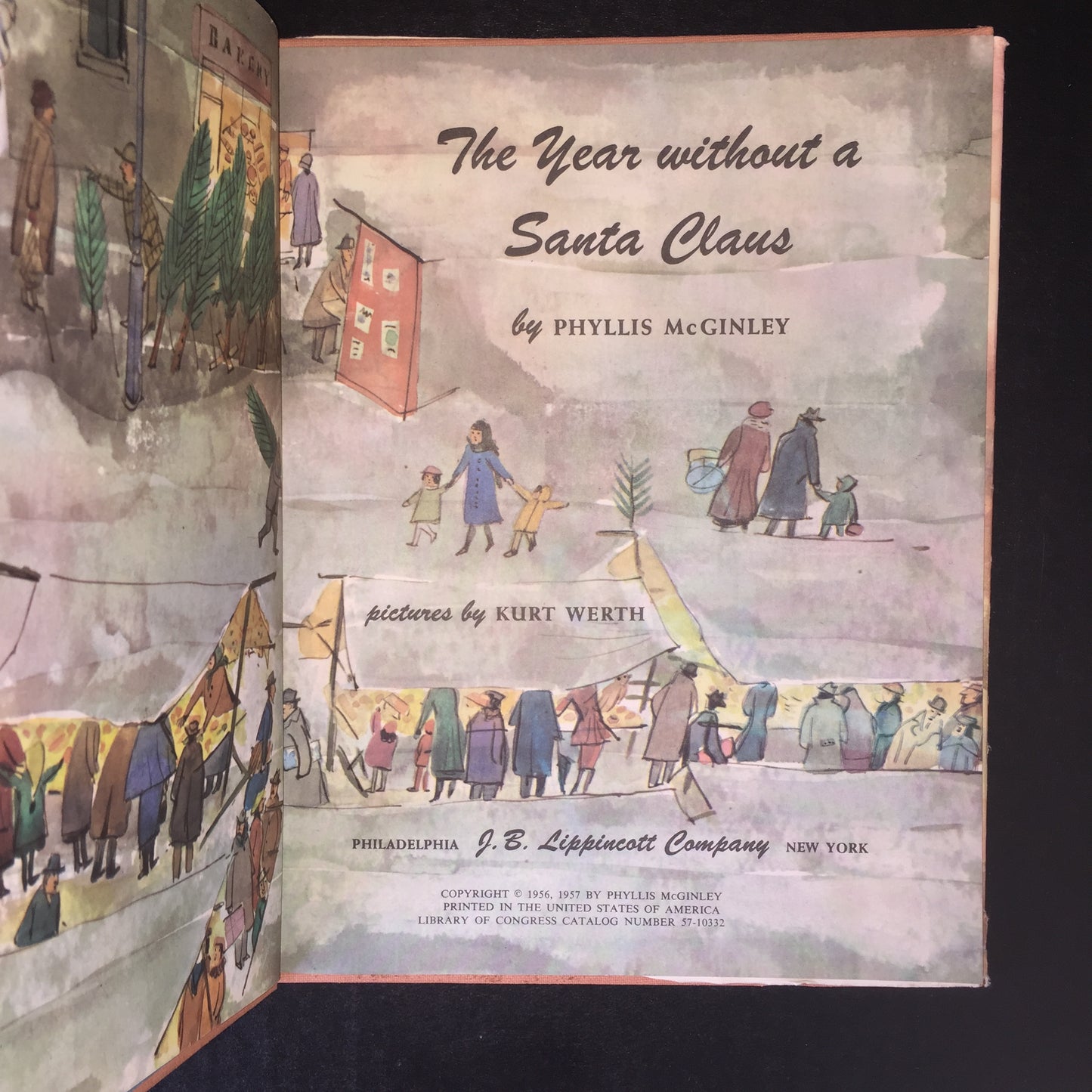 The Year Without Santa Claus - Phyllis McGinley - 1957 - Missing Front End Paper